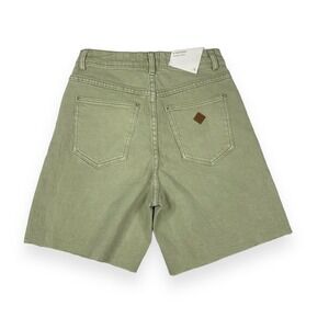 Abrand Shorts Womens Size 26 Green Denim Carrie Revolve NWT
